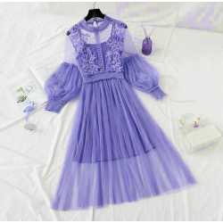 Classic Designer Purple Dress for Girls/Women