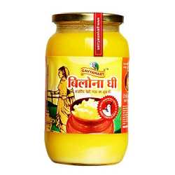 Gavyamart Ghee in Pantry, 100% Pure Kankrej A2 Cow Desi Ghee Non GMO - Made Using Traditional Bilona Method Ghee 500 ML - Glass Ghee jar Pack - A2 Ghee Cow Organic Ghee 500 ml Glass Bottle