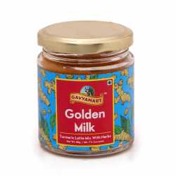 Gavyamart Organic Golden Milk Powder | Haldi Milk | Antioxidant & Anti-Inflammatory High Curcumin | Ayurvedic Immunity Booster Haldi Doodh | Healthy Drink for Kids & Adults 100% Natural – 80g 