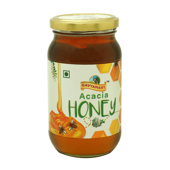 Gavyamart 100% Pure Acacia Honey Brand with No Sugar Adulteration 500gm