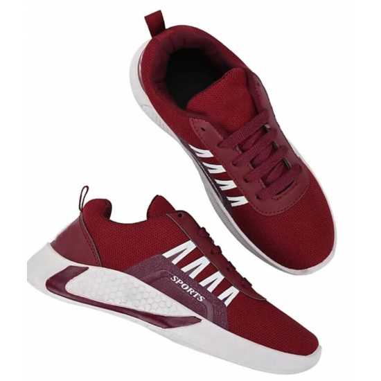 Glowlife New Stylish Light weight Maroon Sport shoes for Men's & Boys