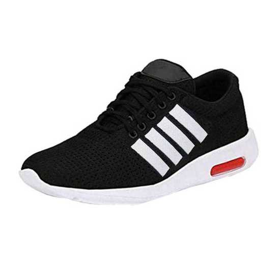 Glowlife New Stylish Light weight Black Sport shoes for Men's & Boys