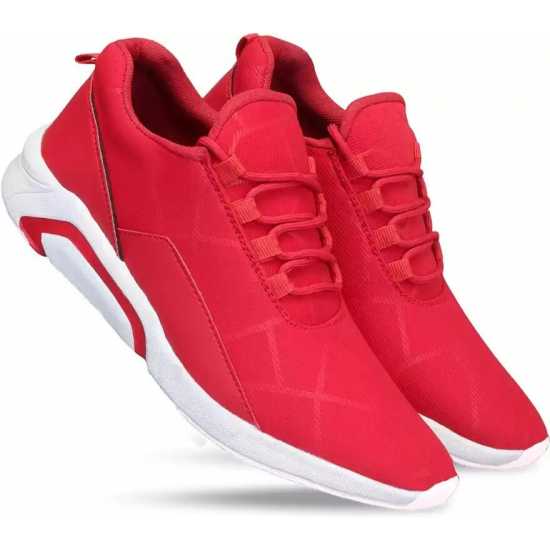 Glowlife New Stylish Light weight Red Sport shoes for Men's & Boys