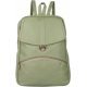 Green PU Leather Backpack for Laptop & I Pad