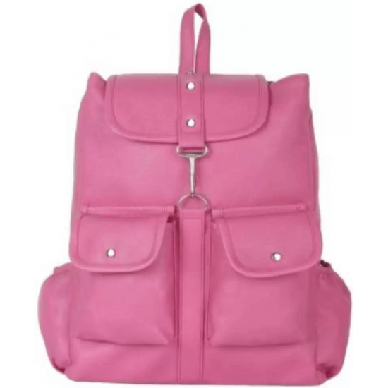 Small 10L Latest Trendy Party Wear Backpack with Adjustable Strap for Girls & Women (Pink)