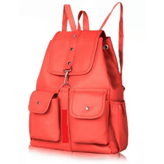 Small 10L Latest Trendy Party Wear Backpack with Adjustable Strap for Girls & Women (Red)