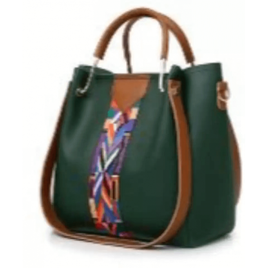 Women Green Hand-held Bag