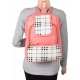 Checkered Pink & White 5L PU Waterproof Backpack 