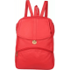 Red PU Leather Backpack for Laptop & I Pad