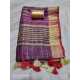 Linen by Linen Yarn Dye Checkered And  Border Weaving  Dupatta