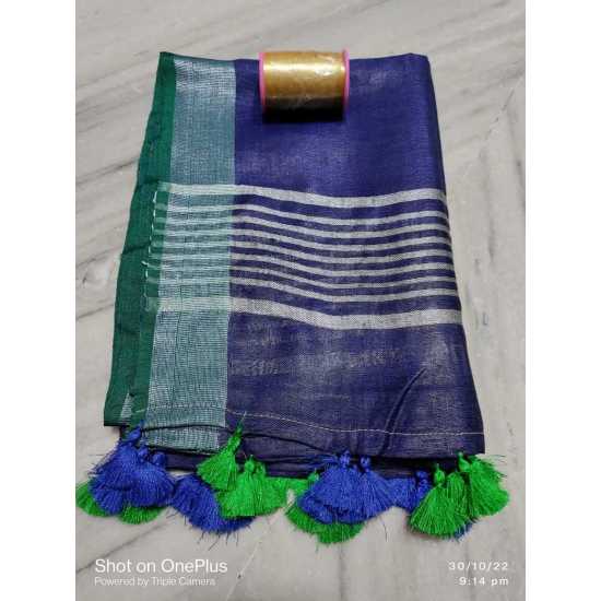 Linen by Linen Border Weaving  Dupatta