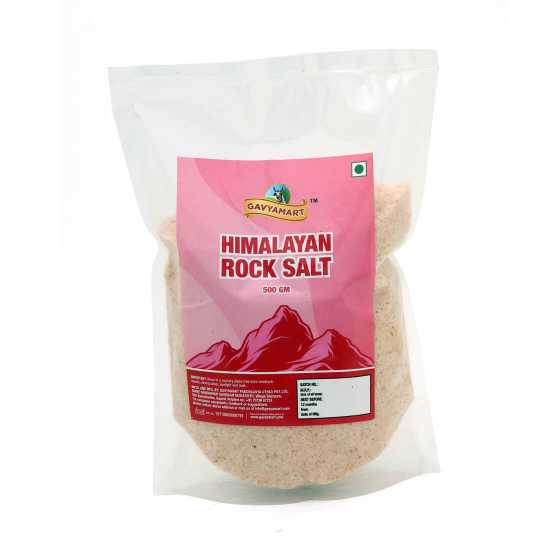 Gavyamart Himalayan Rock salt 500 Gm Polly Pack / Minerals Sendha Namak for Healthy Cooking and Weight Loss / Rock Salt - for Cooking/ Curing / Bath / Fasting