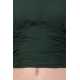 Dark Green Partywear Turtleneck Stylish Top for Girls/Women 