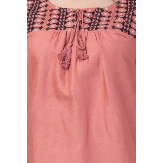 Casual Sleeveless Solid Women Pink Top