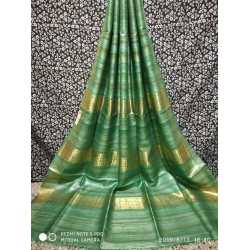 Handloom Mark Tussar Ghicha Silk Saree with Running Blouse Piece