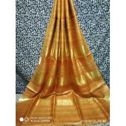 Handloom Mark Tussar Ghicha Silk Saree with Running Blouse Piece