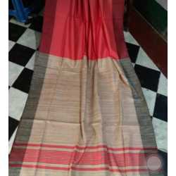 Weaving Work Tussar Ghicha Silk Saree