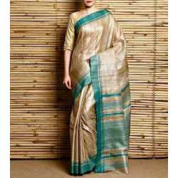 Weaving Work Tussar Ghicha Silk Saree