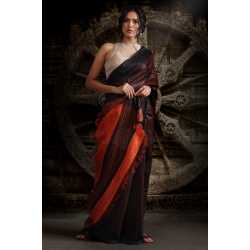 Weaving Work Tussar Ghicha Silk Saree