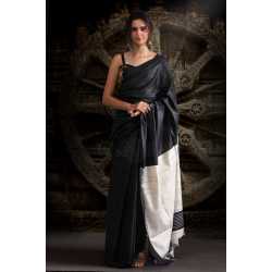 Weaving Work Tussar Ghicha Silk Saree