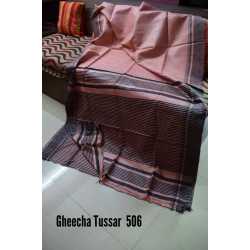 Weaving Work Tussar Ghicha Silk Saree