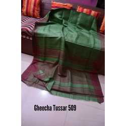 Weaving Work Tussar Ghicha Silk Saree