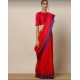 Kota Viscose Saree with Temple Border Weaving Work