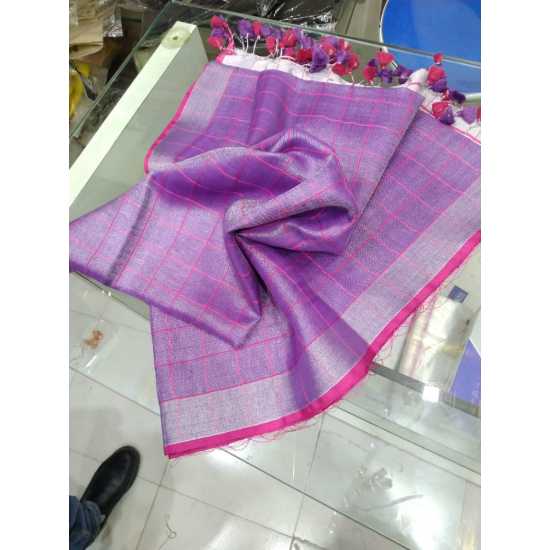 Beautiful Tissue Linen Dupatta for Girls & Women