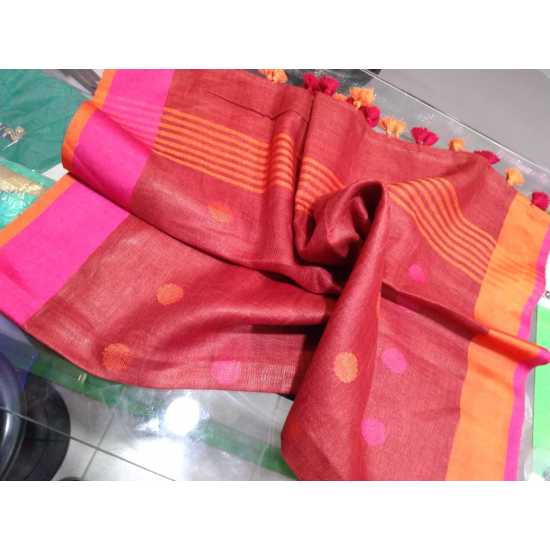 Linen by Linen Weaving Buta Designer Dupatta for Girls & Women