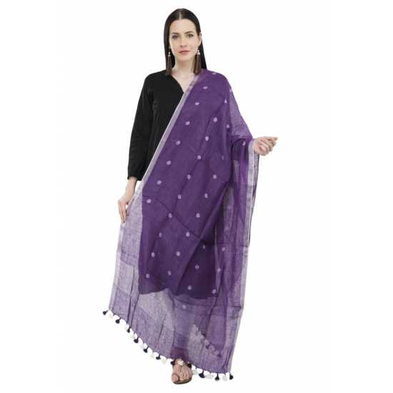 Linen by Linen Weaving Buta Designer Dupatta for Girls & Women