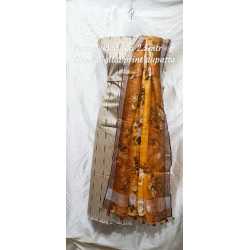 Linen Digital Print Dupatta with Cotton Ikkat Top Fabrics and No Bottom