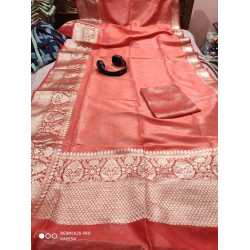 Beautiful Designer Kota by Linen Jacquard Weaving Banarasi Saree