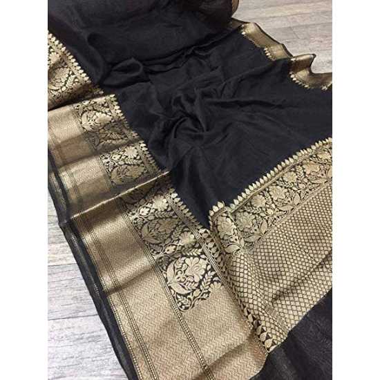 Beautiful Designer Kota by Linen Jacquard Weaving Banarasi Saree