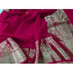 Beautiful Designer Kota by Linen Jacquard Weaving Banarasi Saree