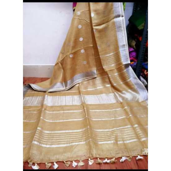 Linen by Linen Buta Weaving Saree